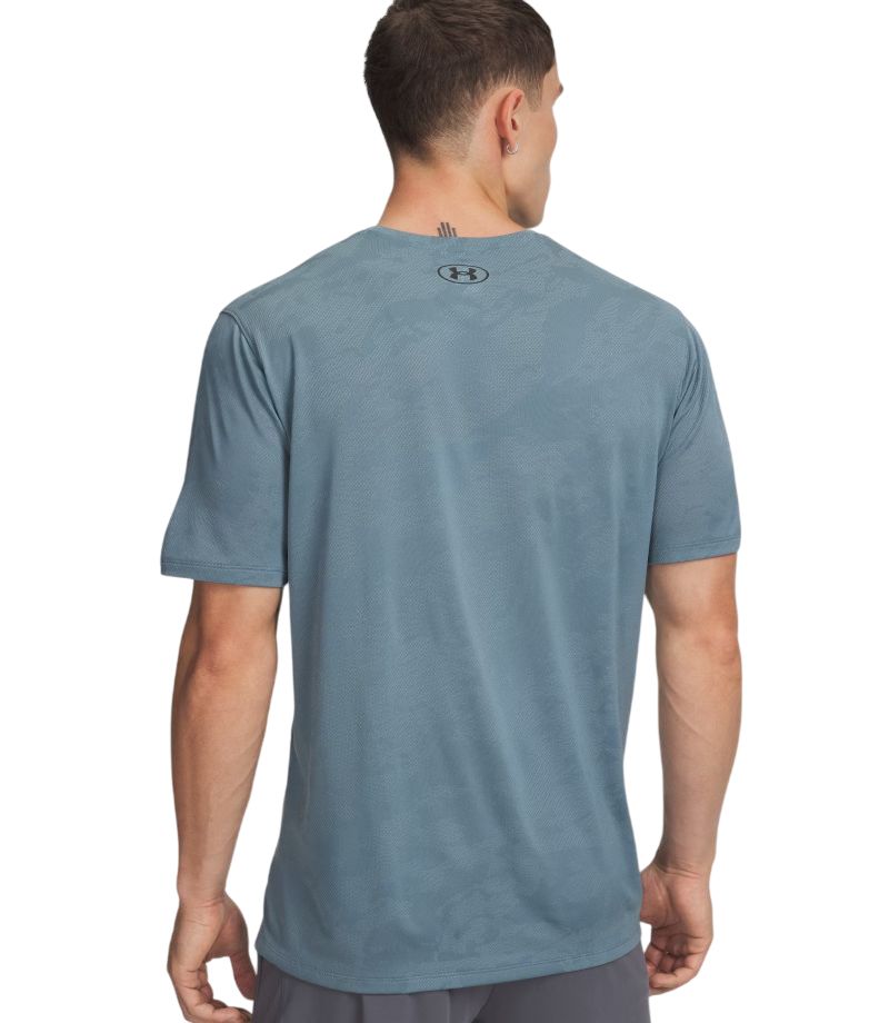 Under Armour Tech Vent Jacquard Short Sleeve - jasper blue/black
