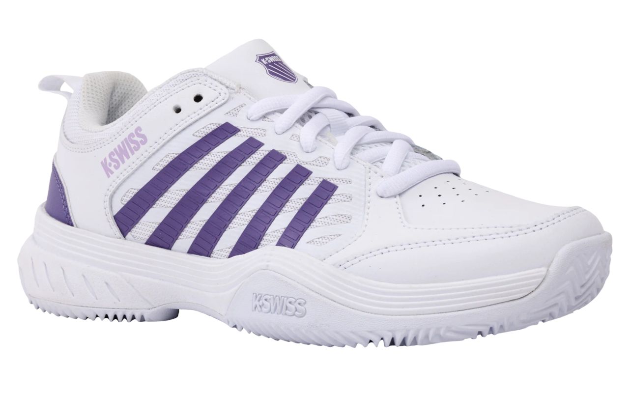 K-Swiss Court Express 2 Clay - white/purple haze/neon lavender