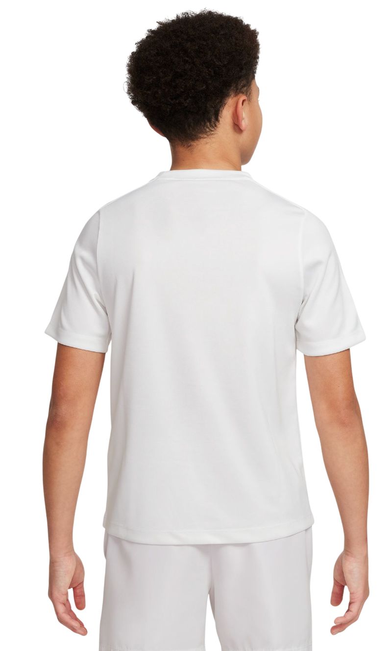 Nike Boys Multi Dri-FIT Short-Sleeve - white/white/black 