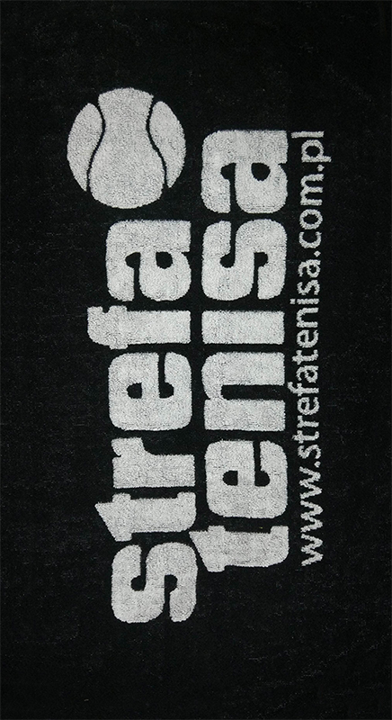 Strefa Tenisa Towel - black/white