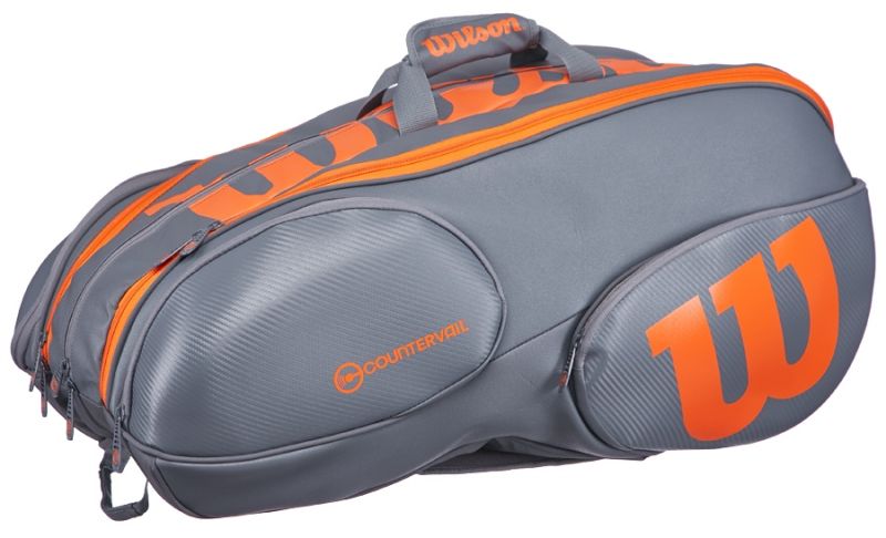 wilson-vancouver-burn-reverse-15-pk-bag-grey-orange-1 Wilson Vancouver Burn Reverse 15 Pk Bag - grey/orange