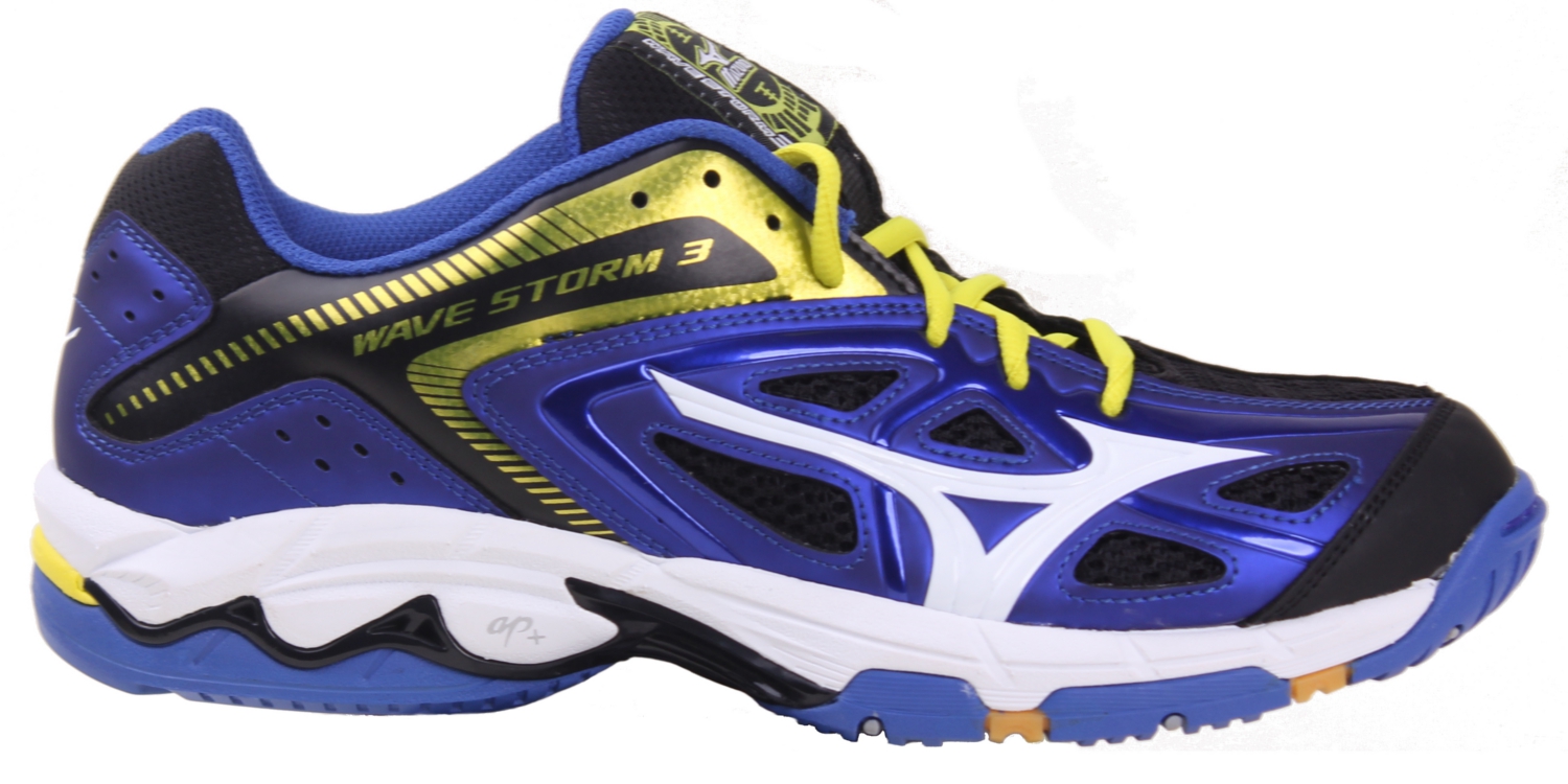 Mizuno Wave Storm 3 - blue/white/bolt