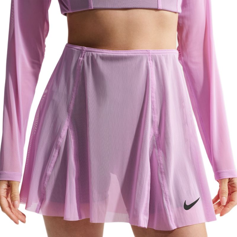Nike Court Paris Slam High Waisted Tennis - light magenta/tattoo/black Nike Court Paris Slam High Waisted Tennis - light magenta/tattoo/black