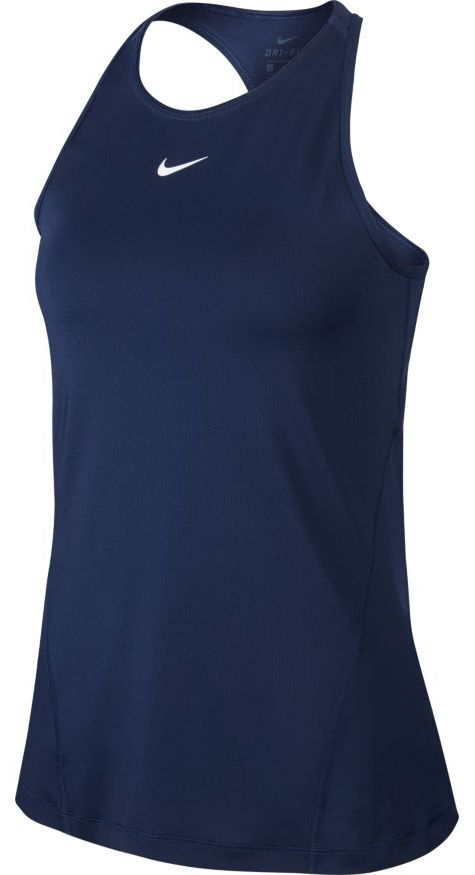 Nike Pro Tank All Over Mesh - obsidian/white