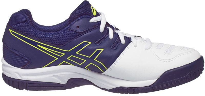 Asics Gel-Game 5 GS - white/indigo blue/safety yellow