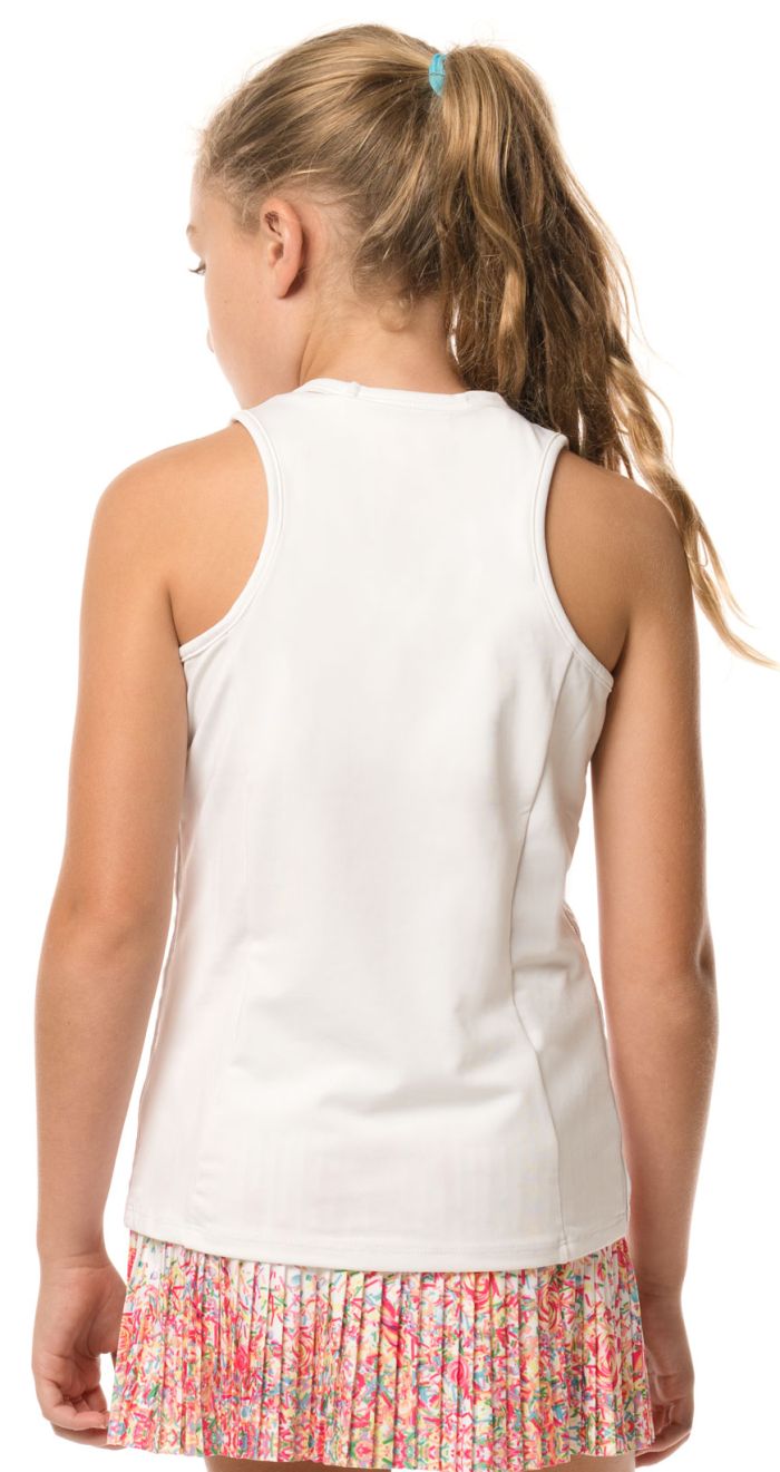 lucky-in-love-core-v-neck-cutout-tank-girls-white-3 Lucky in Love Core V-Neck Cutout Tank Girls - white