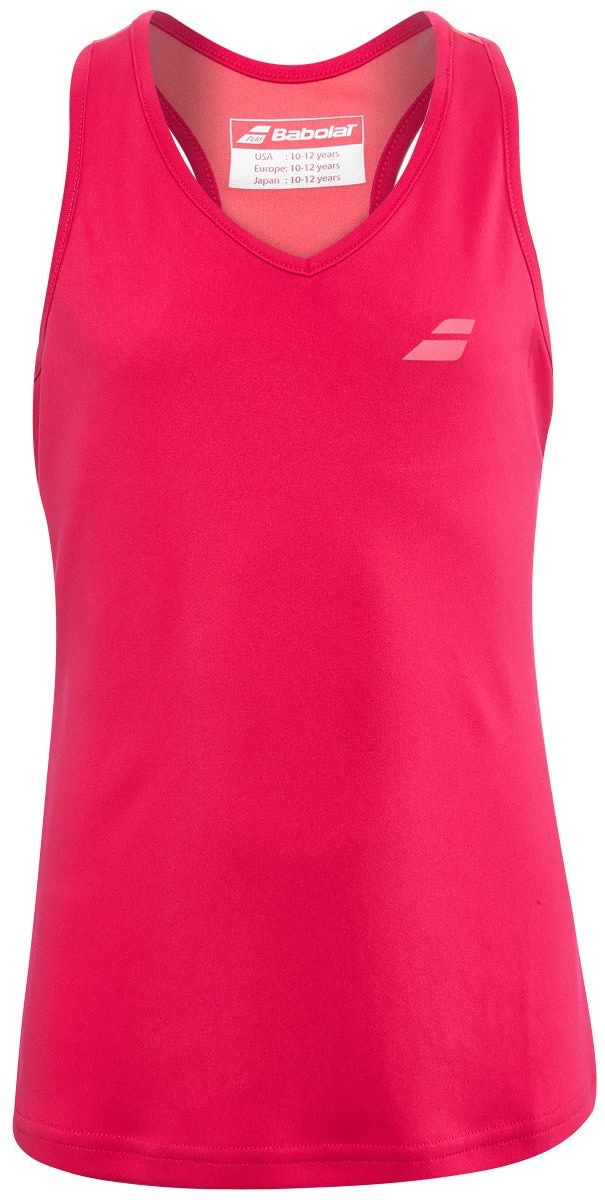 Babolat Play Tank Top Girl - red rose