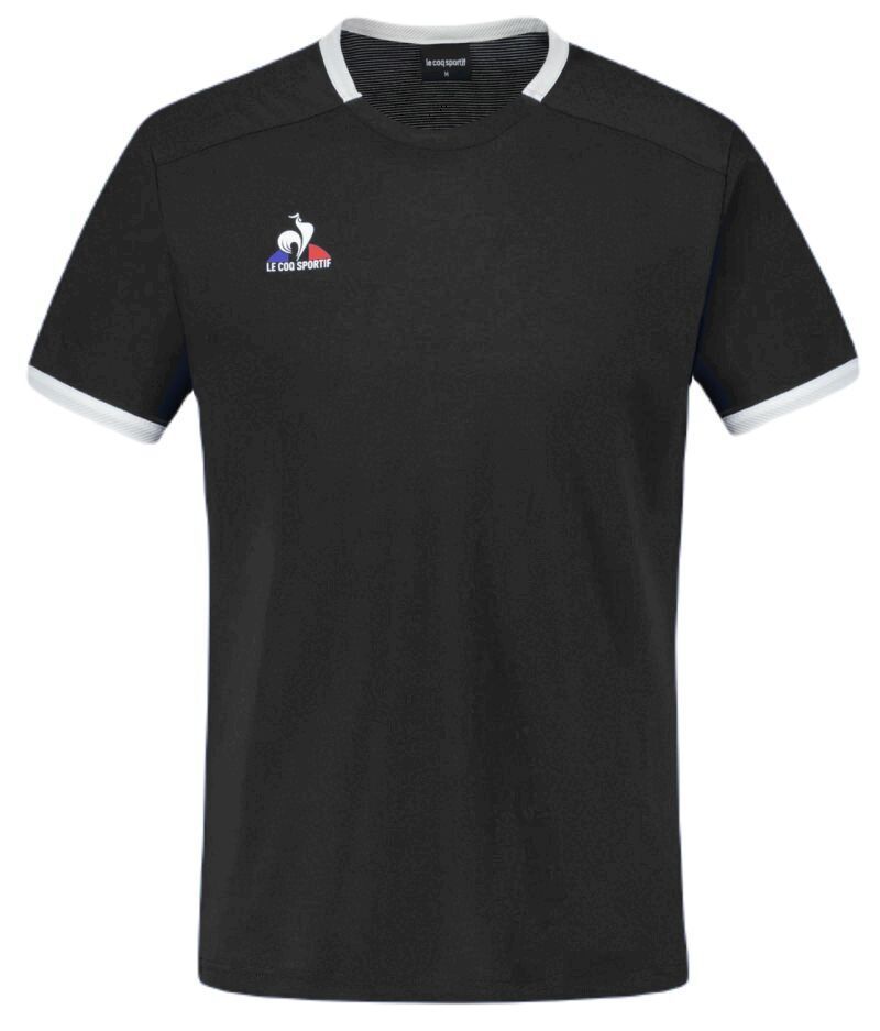 Le Coq Sportif Tennis T-Shirt Short Sleeve N°5 M - black Le Coq Sportif Tennis T-Shirt Short Sleeve N°5 M - black