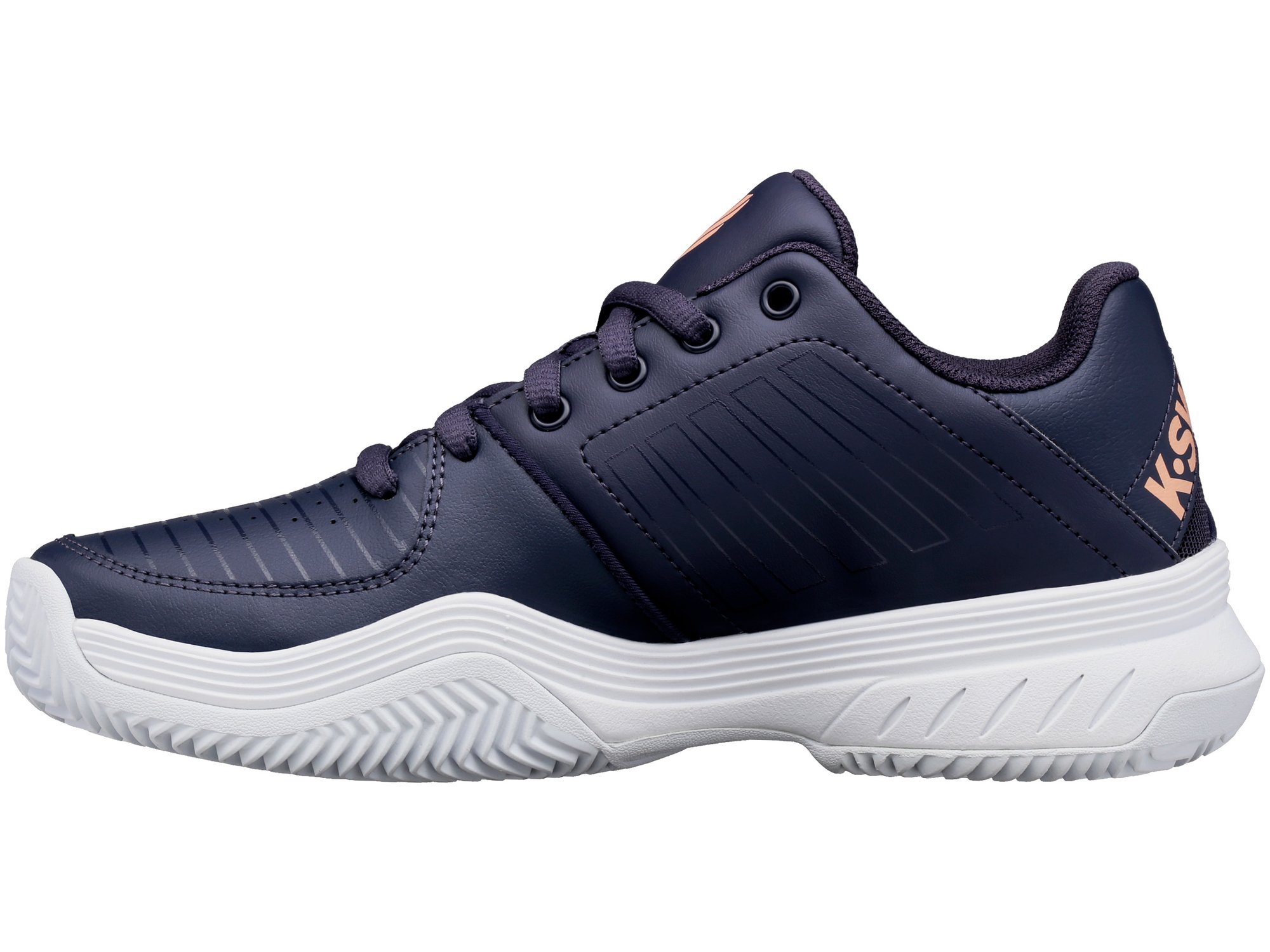 K-Swiss Court Express Women - graystone/peach nectar/white