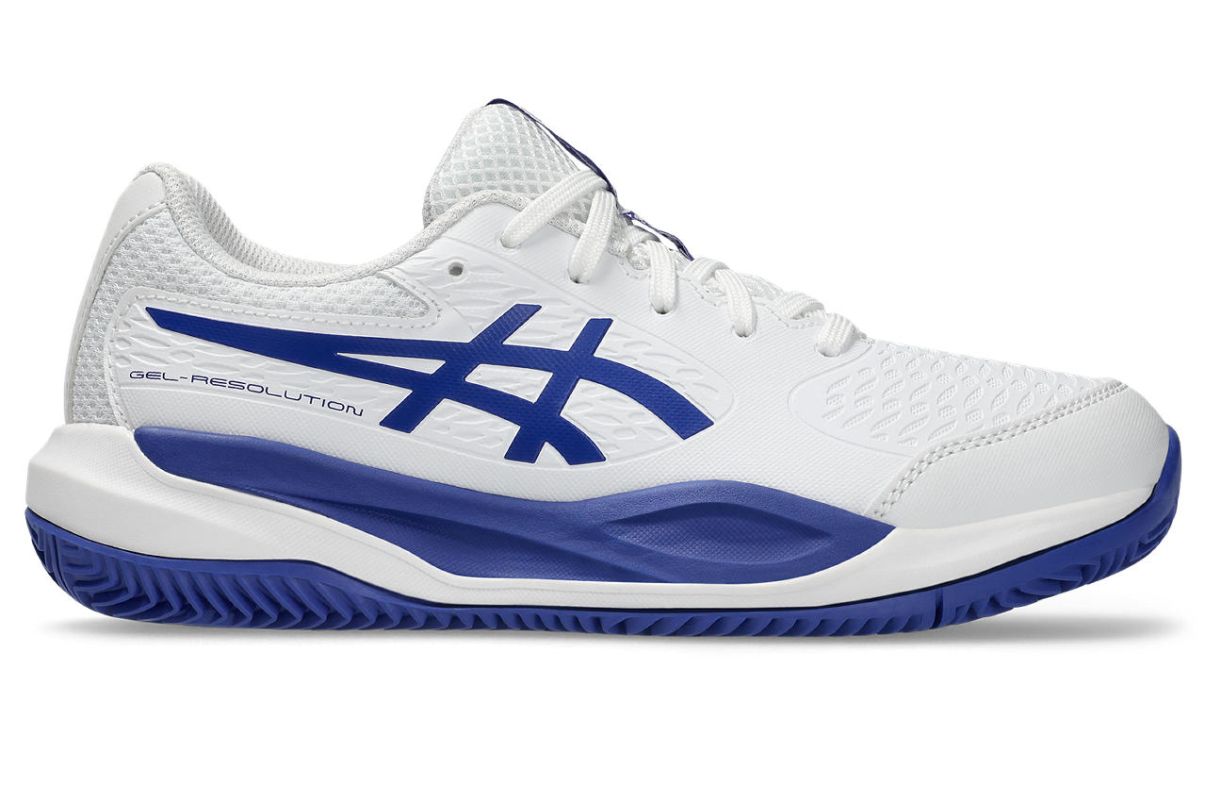 Asics Gel-Resolution X GS Clay - white/dark cobalt