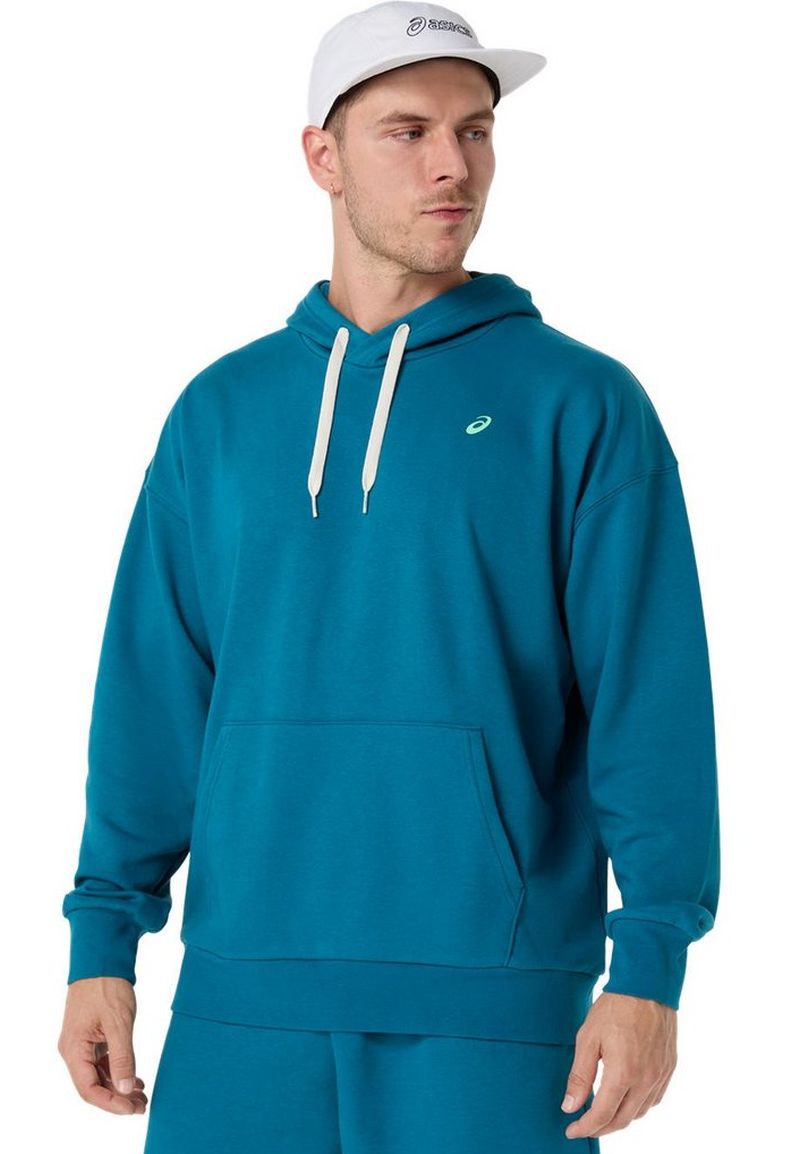 Asics French Terry Relaxed Pullover - dark teal Asics French Terry Relaxed Pullover - dark teal
