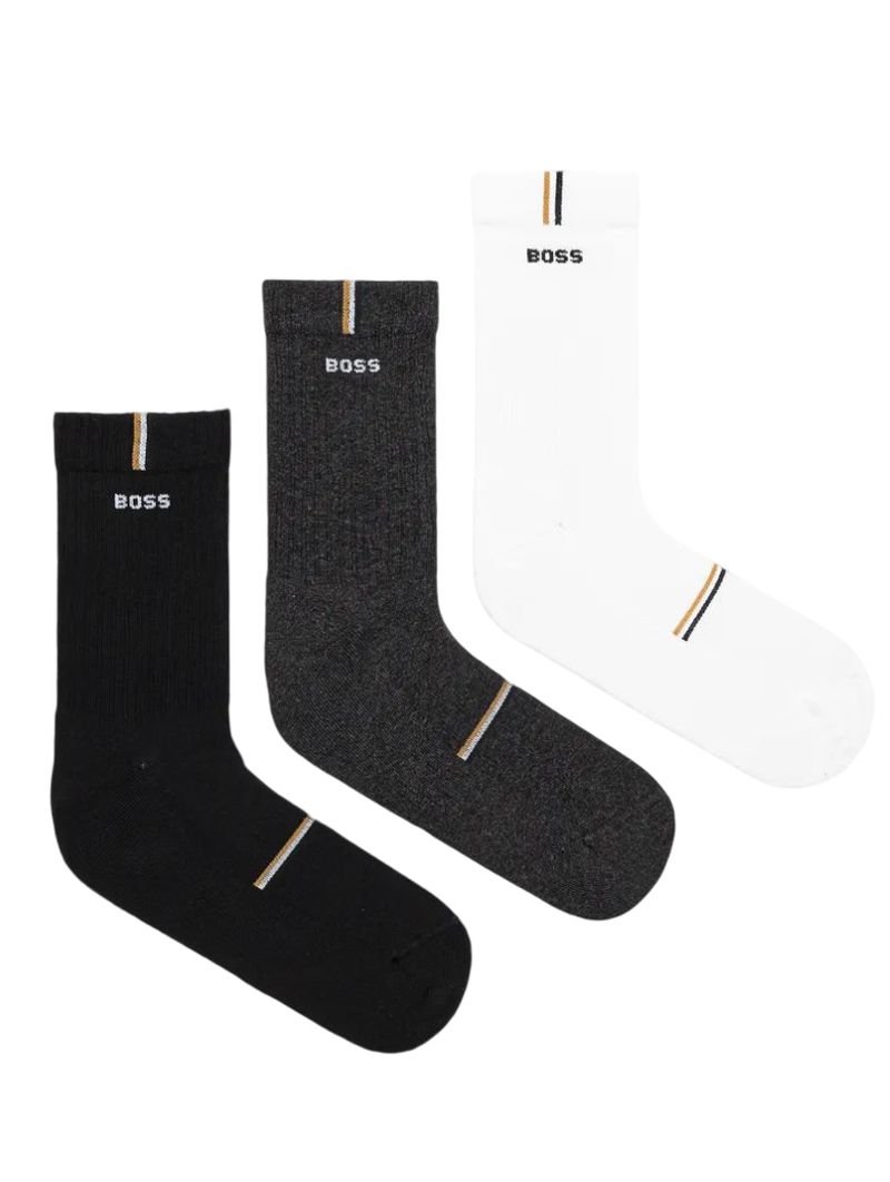 BOSS Short Socks With Logos QS Rib Design CC 3P
