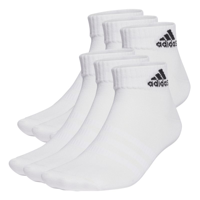 Adidas Thin and Light Sportswear Ankle 6P - white/black