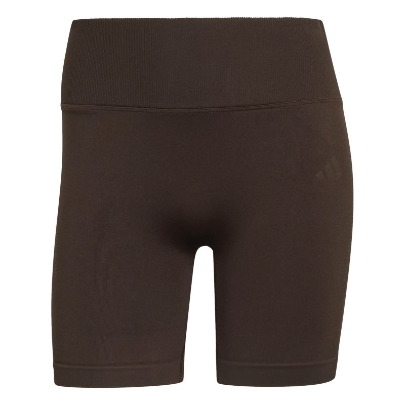 Damskie spodenki Adidas Workout Essentials Scrunch Knitted - aurora cofee