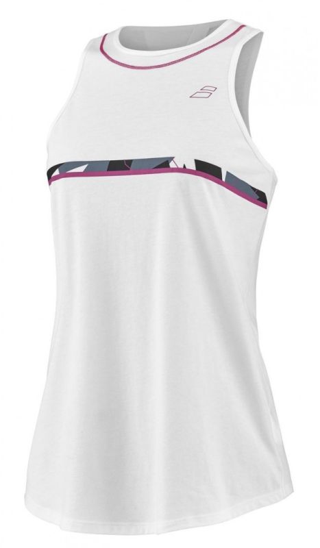 Babolat Aero Cotton Tank Woman - white