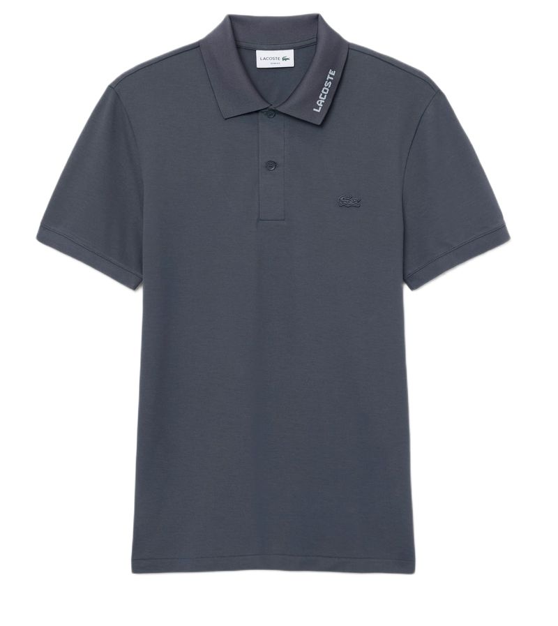 Męskie polo Lacoste Slim Fit Pique - dark grey