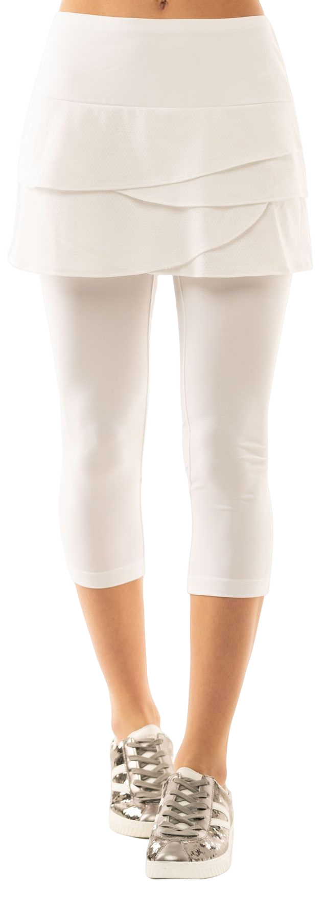 Lucky in Love Core Scallop Capri Women - white Lucky in Love Core Scallop Capri Women - white