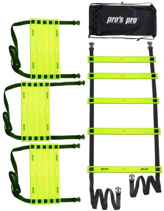 Pro's Pro Agility Ladder 4 Part (8 m) - neon yellow