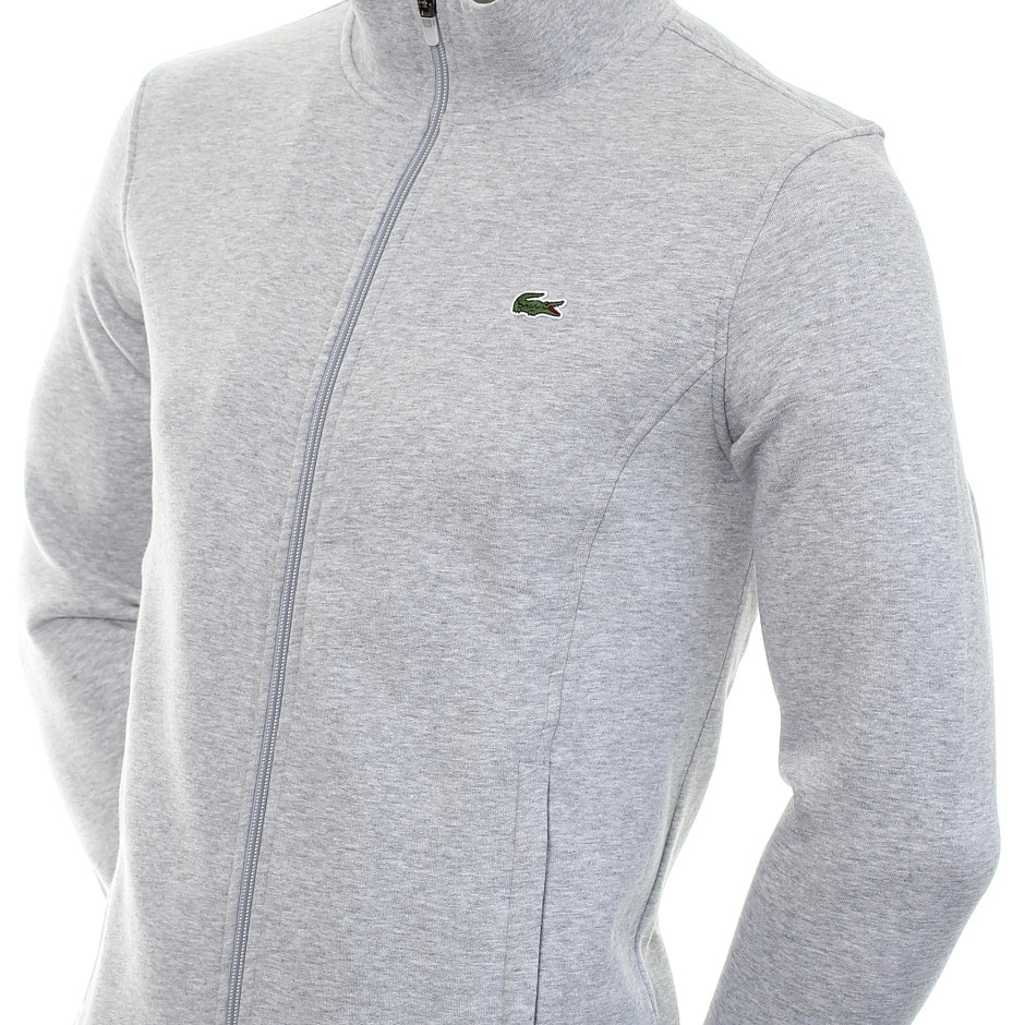 Lacoste Sweatshirt Zippé Lacoste SPORT En Molleton De Coton Mélangé - grey