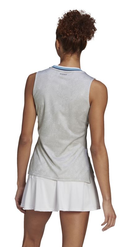 Adidas Primeblue Printed Match Tank Top W - white/crew navy