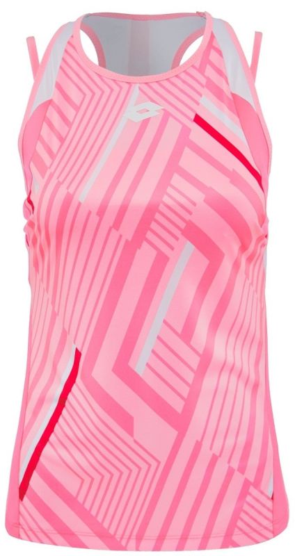 Lotto Top Ten II W Tank Printed PL - sweet rose/vivid rose