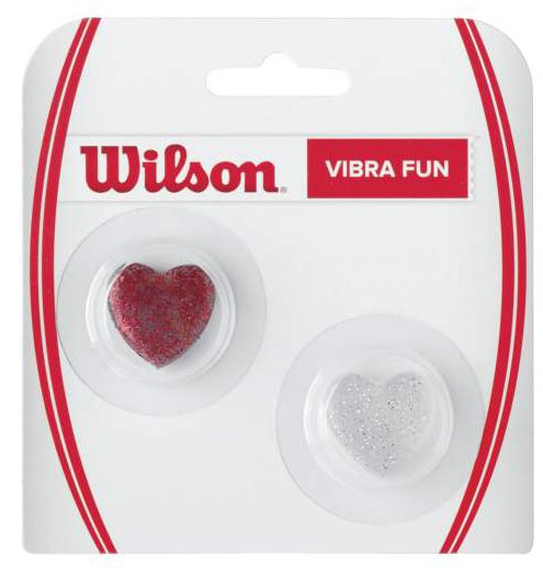 Wilson Vibra Fun - Glitter Hearts 2P - red/white