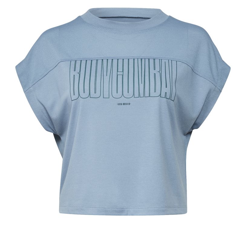 Reebok Les Mills BodyCombat Supremium Tee W - blue slate Reebok Les Mills BodyCombat Supremium Tee W - blue slate