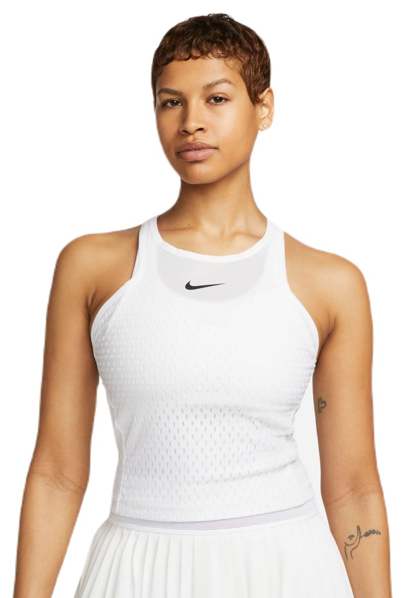 Nike Court Dri-Fit Slam Tennis Tank Top - white/black