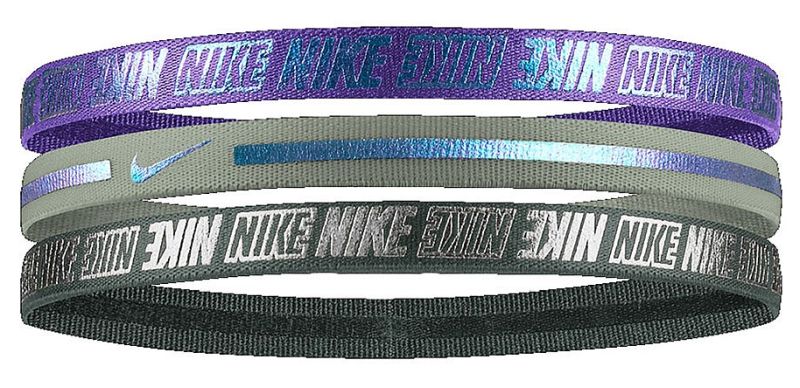 Nike Metallic Hairbands 3 pack - psychic purple/jade horizon/juniper fog Nike Metallic Hairbands 3 pack - psychic purple/jade horizon/juniper fog