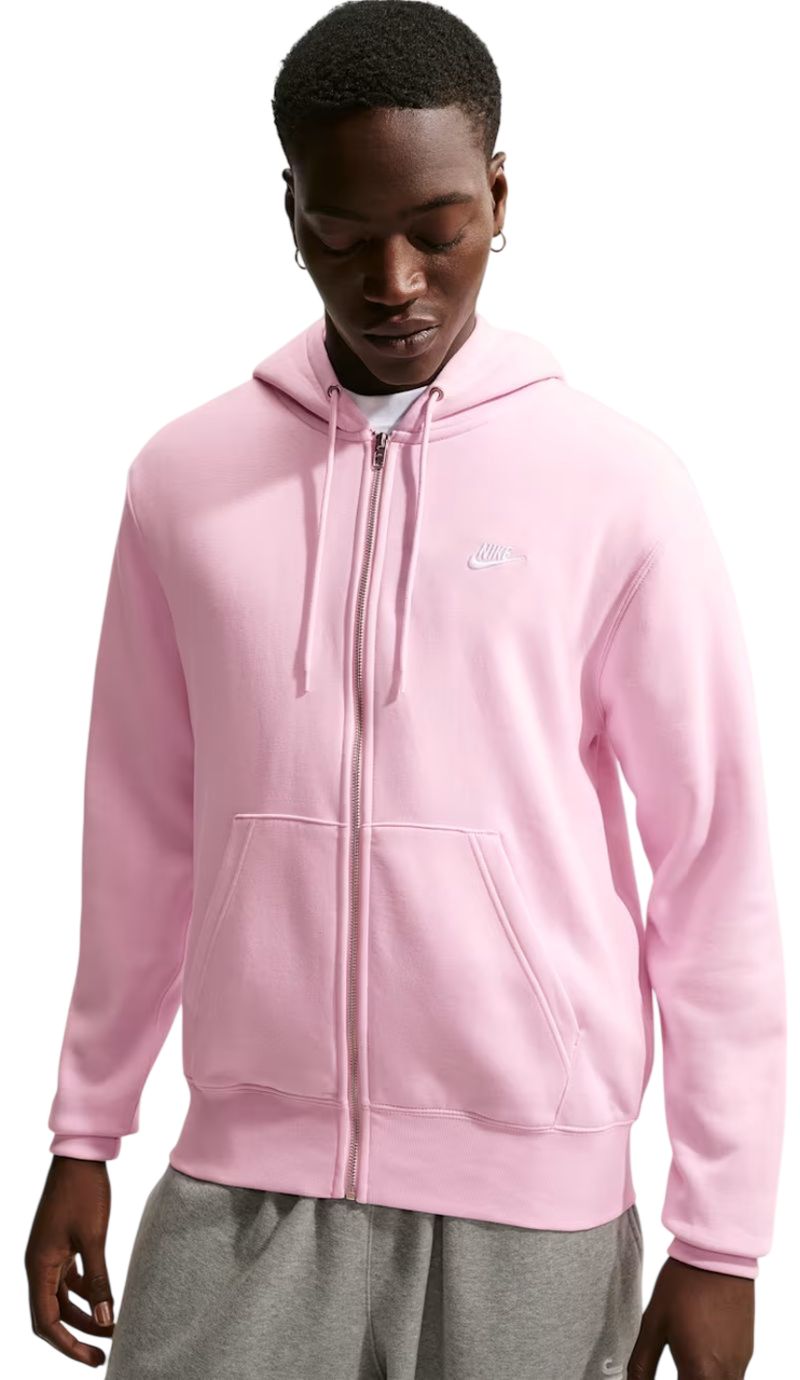 Nike Club Full-Zip Fleece - pink foam/white 