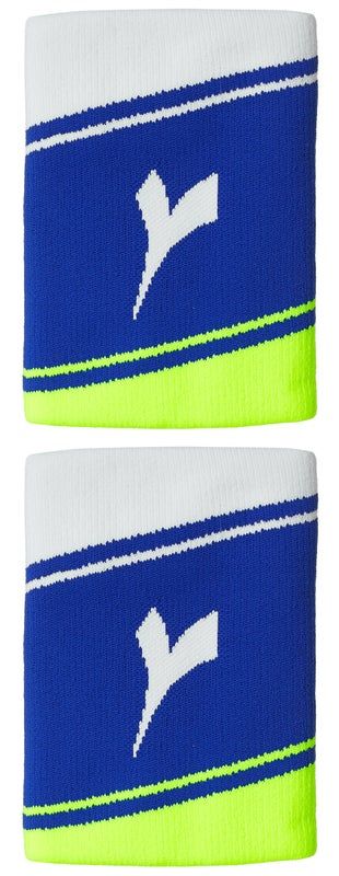 Diadora Wristbands Wide Logo - blue regista/fluo yellow Diadora Wristbands Wide Logo - blue regista/fluo yellow