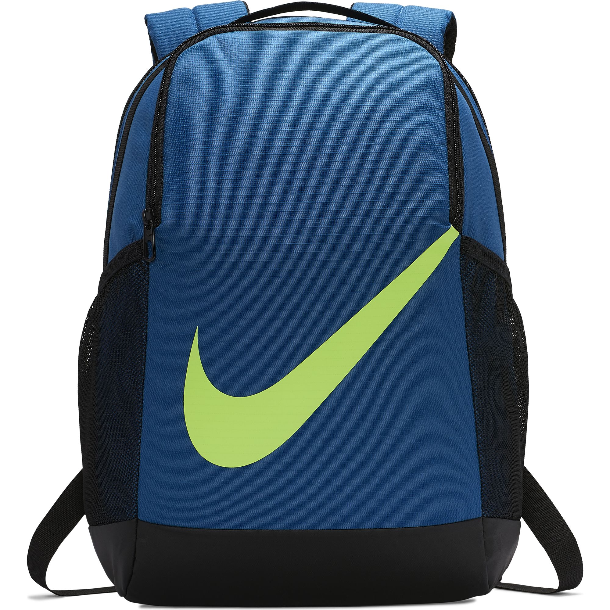 Nike Brasilia Backpack Y - industrial blue/black/ghost green