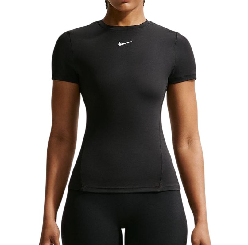 Damski t-shirt Nike One Fitted Short Sleeve - black/white
