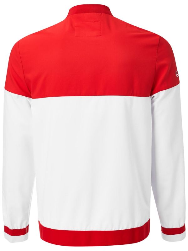 Lacoste Men’s Lacoste SPORT x Novak Djokovic Colourblock Zip Jacket - white/red