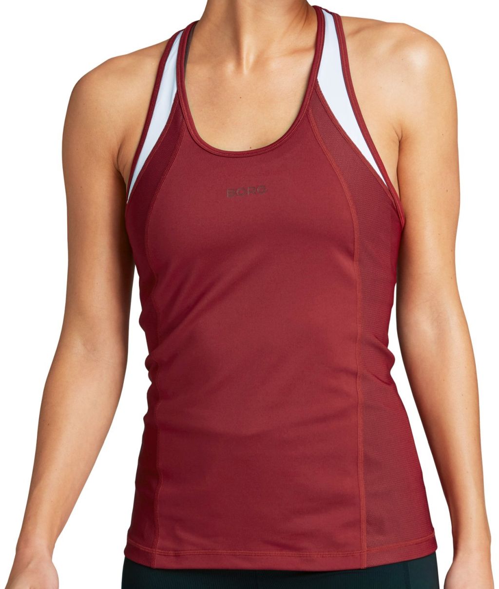 10000214_RD004_1 Björn Borg Borg Block Tank W - biking red