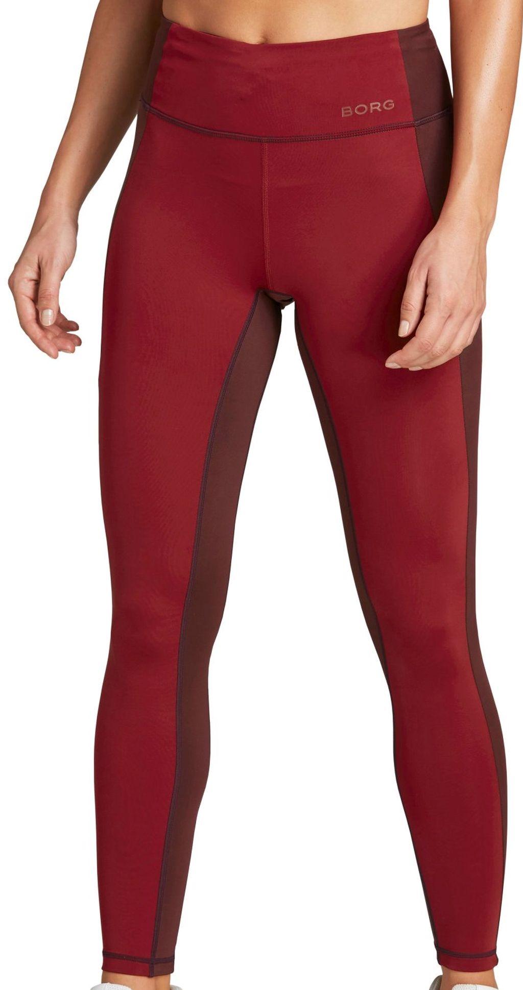 10000158_RD004_1 Björn Borg Borg Two-Tone High Waist Tights W - biking red