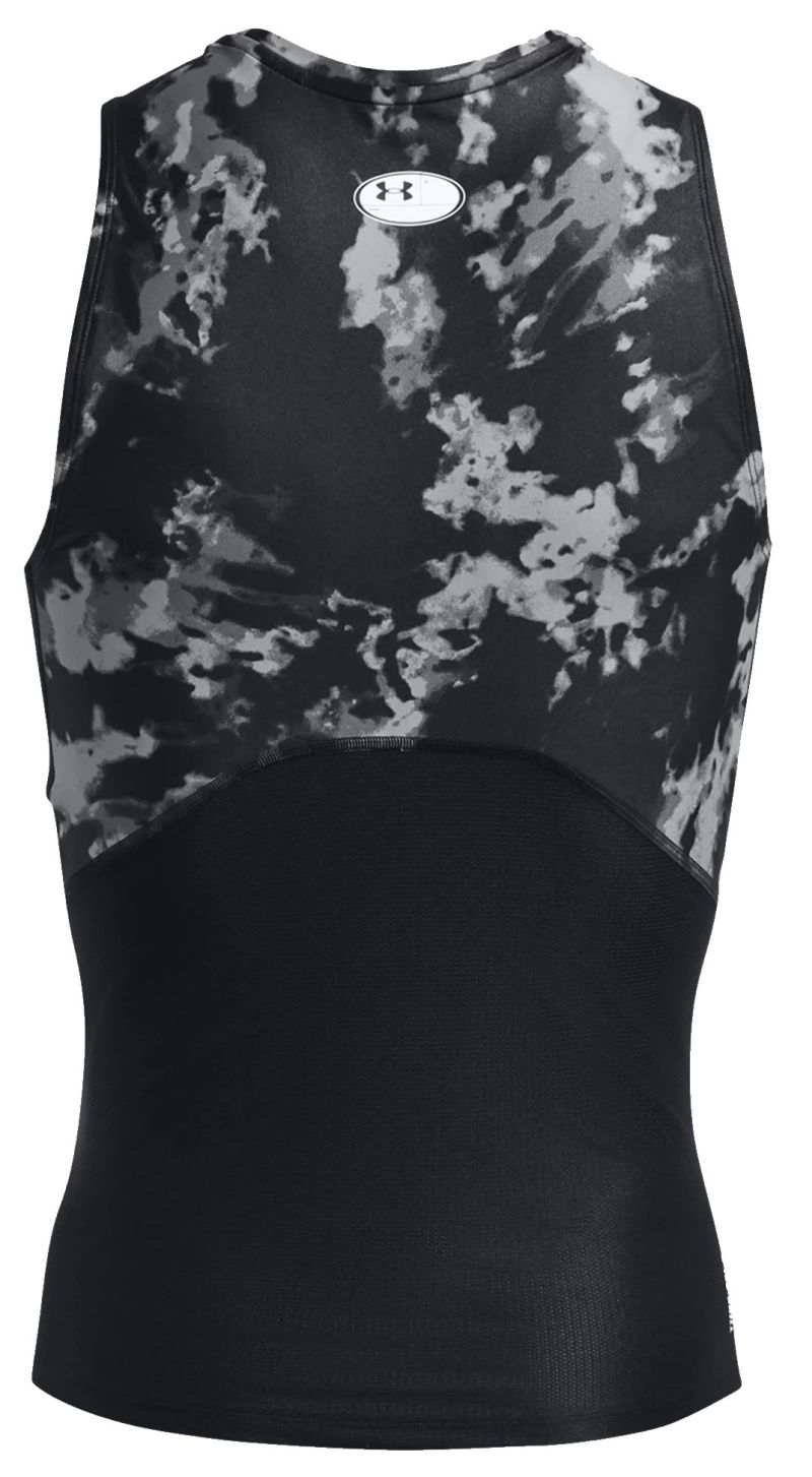 Under Armour HeatGear IsoChill Printed Tank - black/white