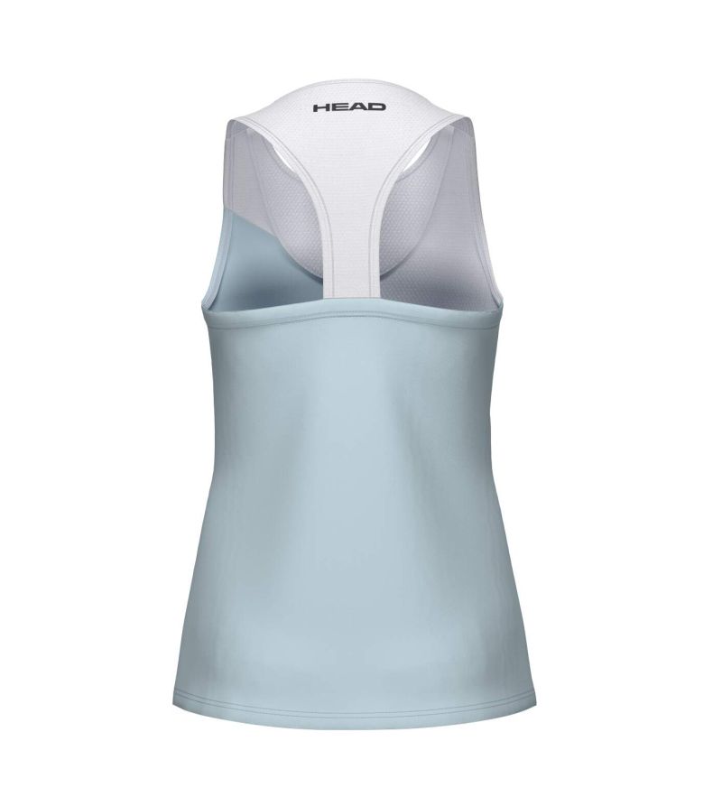 Head Girls Spirit Tank - light blue/white