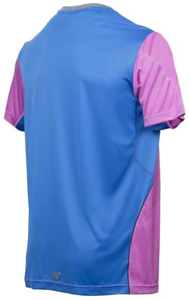 Babolat Performance Crew Neck Tee Boy - radiant orchid