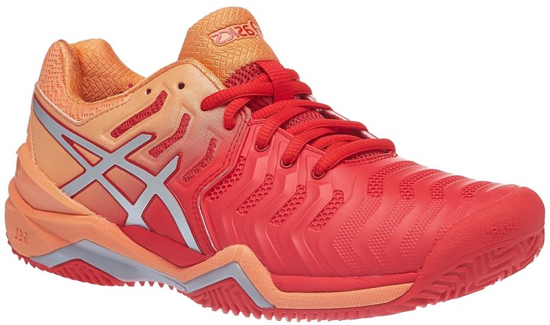Asics Gel-Resolution 7 Clay - red alert/silver