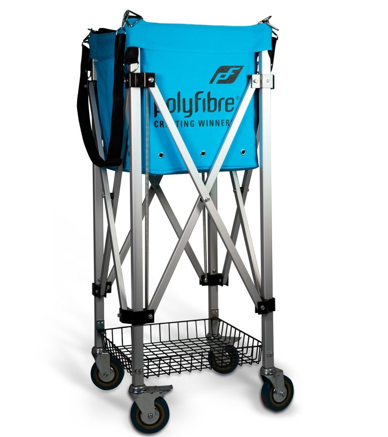 ballkorb_blau Polyfibre Heavy Duty Ball Cart