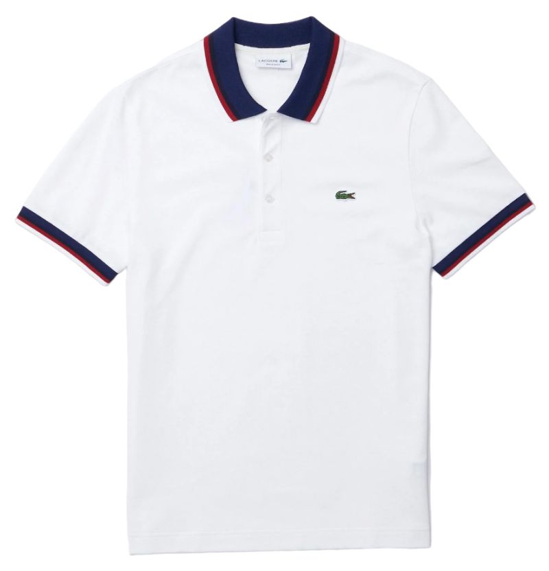 Lacoste Regular Fit Stretch Cotton Piqué Contrast Collar Polo Shirt Lacoste Regular Fit Stretch Cotton Piqué Contrast Collar Polo Shirt