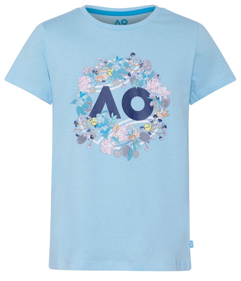 Australian Open Girls T-Shirt Flower Logo