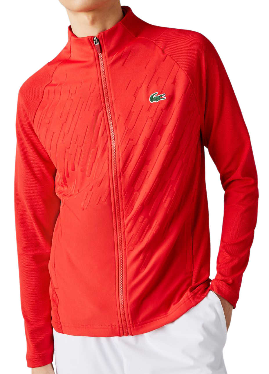 Lacoste 赤 ジップアップジャケット　ジョコビッチモデル Lacoste Men's SPORT x Novak Djokovic Technical Zip Jacket - red