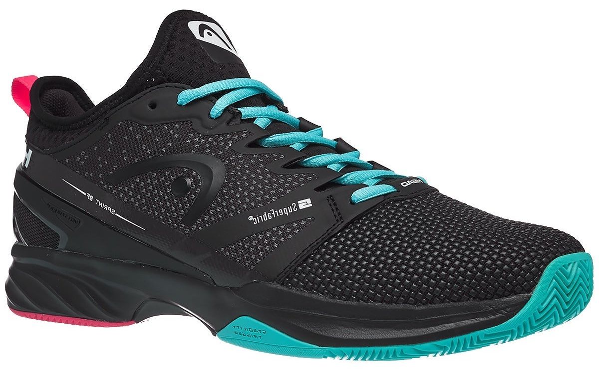 head-sprint-sf-women-clay-black-teal-1 Head Sprint SF Women Clay - black/teal