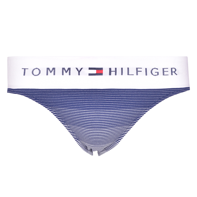Tommy Hilfiger Bikini 1P - seamless stripe/twilight indigo