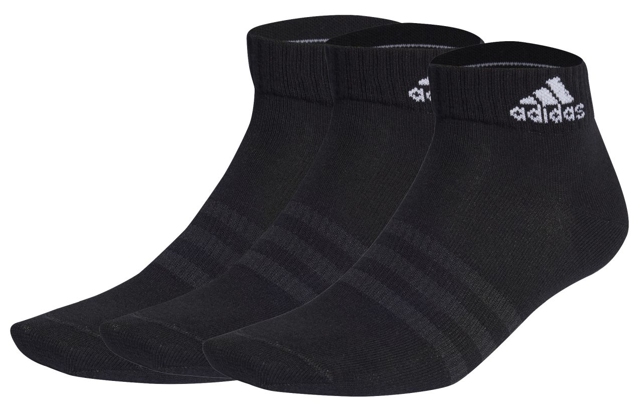 Adidas Thin And Light Ankle Socks 3P - black/white