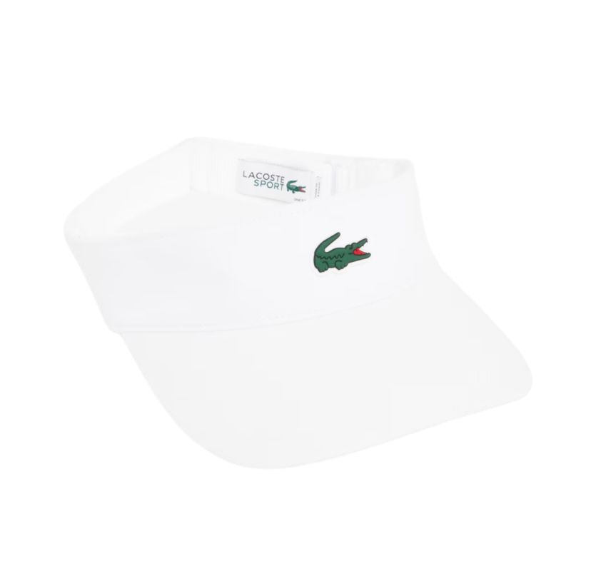 Lacoste Diamond Taffeta Sport Visor - white