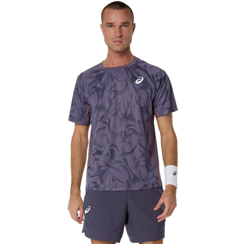 Asics Game Short Sleeve - greyish purple Asics Game Short Sleeve - greyish purple