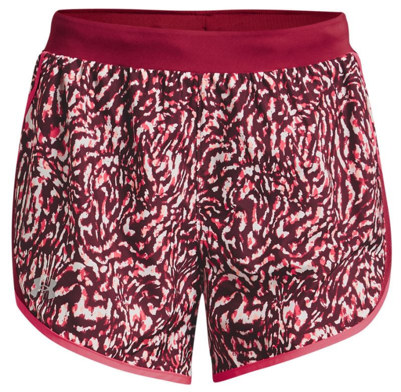 Under Armour Women's Under Armour Fly By 2.0 Printed Short - black rose/penta pink Under Armour Women's Under Armour Fly By 2.0 Printed Short - black rose/penta pink